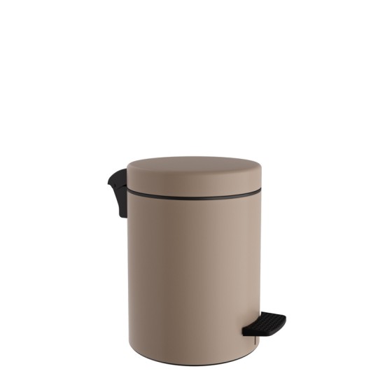 Καλάθι Απορριμμάτων 3 Lit 03-601-103 Matt Beige Soft Close Pam Co (Ø18 x H25 cm) 1Τεμ