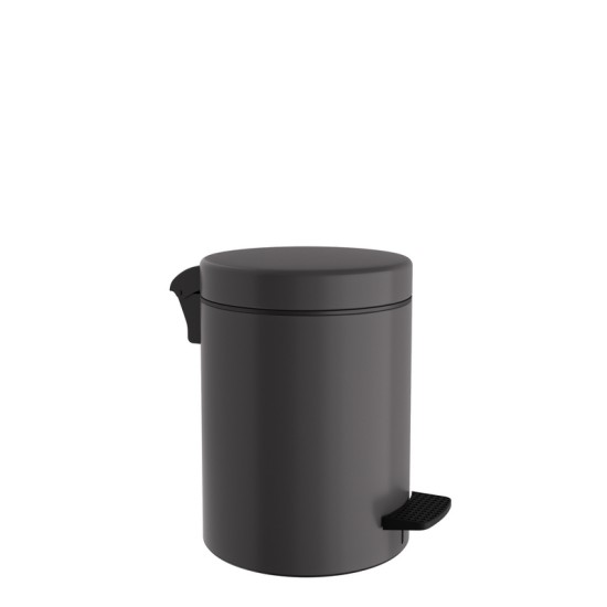 Καλάθι Απορριμμάτων 3 Lit 03-601-113 Matt Anthracite Soft Close Pam Co (Ø18 x H25 cm) 1Τεμ