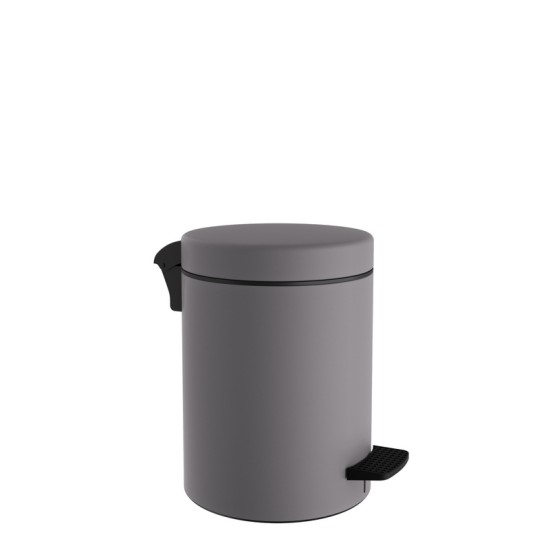 Καλάθι Απορριμμάτων 3 Lit 03-601-163 Matt Concrete Grey Soft Close Pam Co (Ø18 x H25 cm) 1Τεμ