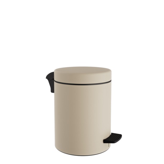 Καλάθι Απορριμμάτων 3 Lit 03-601-703 Matt Ivory Soft Close Pam Co (Ø18 x H25 cm) 1Τεμ