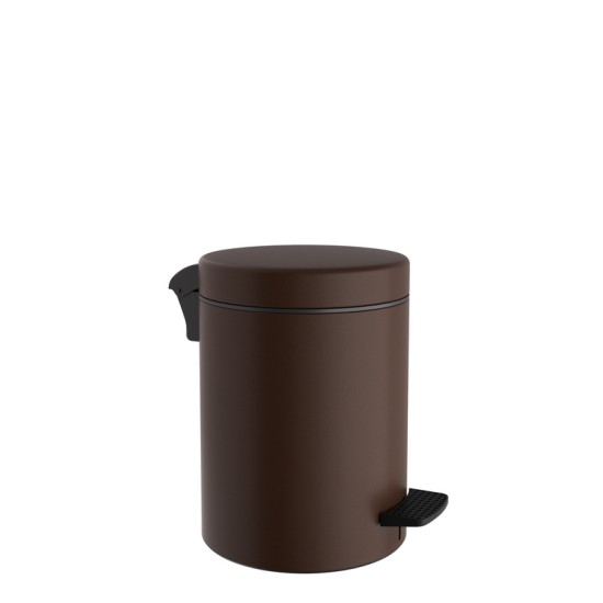 Καλάθι Απορριμμάτων 3 Lit 03-601-943 Matt Wenge Soft Close Pam Co (Ø18 x H25 cm) 1Τεμ