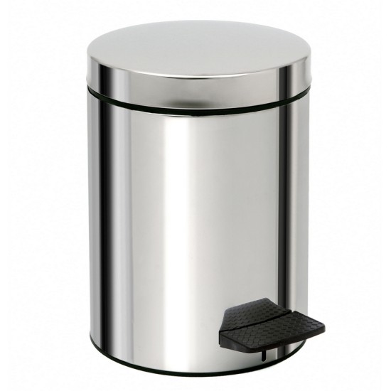 Κάδος Απορριμάτων-Χαρτοδοχείο 05-136-001 Brilliant Inox 5Lit Pam Co ( 20x28) 1Τεμ