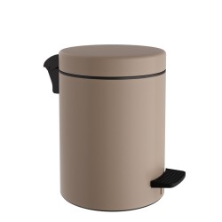 Καλάθι Απορριμμάτων 8 Lit 08-500-103 Matt Beige Soft Close Pam Co (Ø23 x H32 cm) 1Τεμ