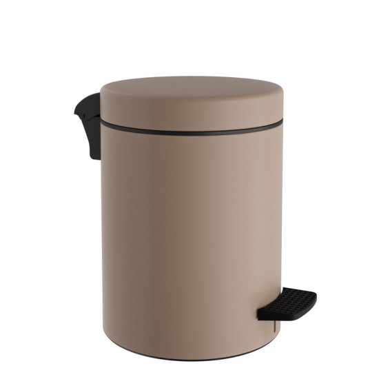 Καλάθι Απορριμμάτων 8 Lit 08-500-103 Matt Beige Soft Close Pam Co (Ø23 x H32 cm) 1Τεμ