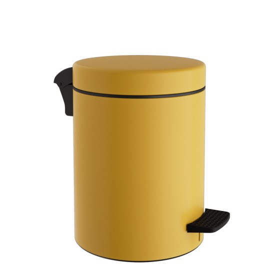 Καλάθι Απορριμμάτων 8 Lit 08-500-603 Matt Yellow Soft Close Pam Co (Ø23 x H32 cm) 1Τεμ