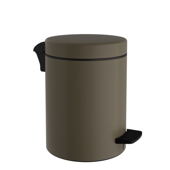 Καλάθι Απορριμμάτων 8 Lit 08-500-963 Matt Light Bronze Soft Close Pam Co (Ø23 x H32 cm) 1Τεμ