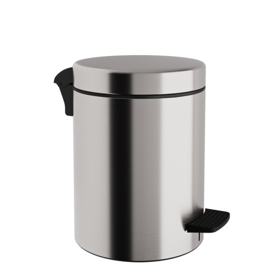 Καλάθι Απορριμμάτων 8 Lit 08-501-011 Matt Inox Soft Close Pam Co (Ø23 x H32 cm) 1Τεμ