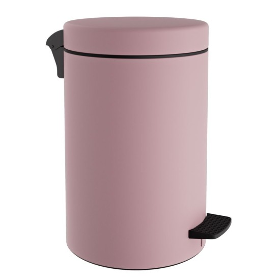 Κάδος Απορριμάτων-Χαρτοδοχείο 12-090-303 Matt Pink 12Lit Soft Close Pam Co (Ø25 x H40 cm) 1Τεμ