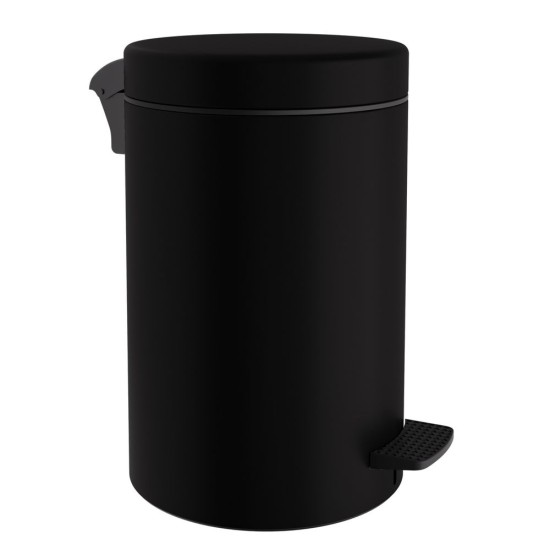 Κάδος Απορριμάτων-Χαρτοδοχείο 12-090-403 Matt Black 12Lit Soft Close Pam Co (Ø25 x H40 cm) 1Τεμ Κάδος Απορριμάτων-Χαρτοδοχείο 12-090-403 Matt Black 12Lit Soft Close Pam Co (Ø25 x H40 cm) 1Τεμ