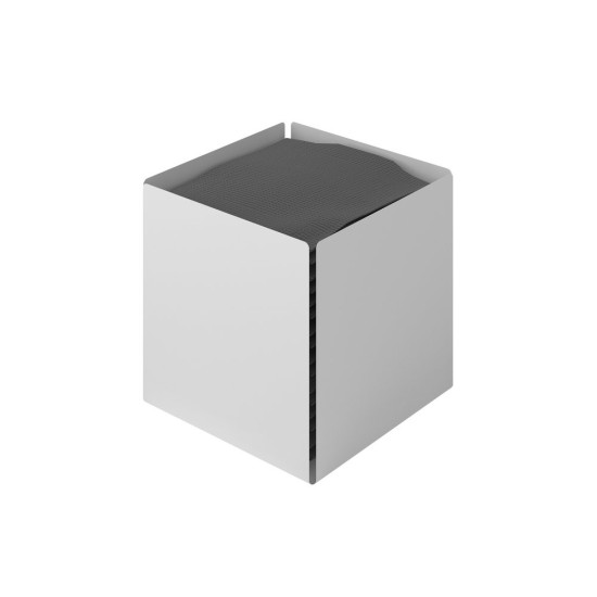 Θήκη Χαρτομάντηλων Κύβος 123-033 Matt White Pam Co (W13 x D13 x H13 cm) 1Τεμ