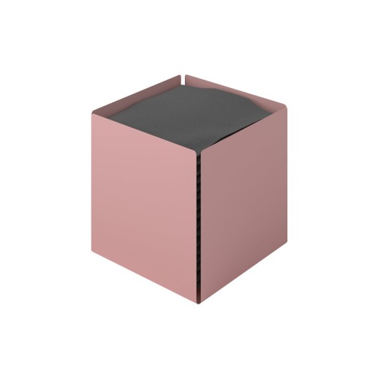 Θήκη Χαρτομάντηλων Κύβος 123-303 Matt Pink Pam Co (W13 x D13 x H13 cm) 1Τεμ