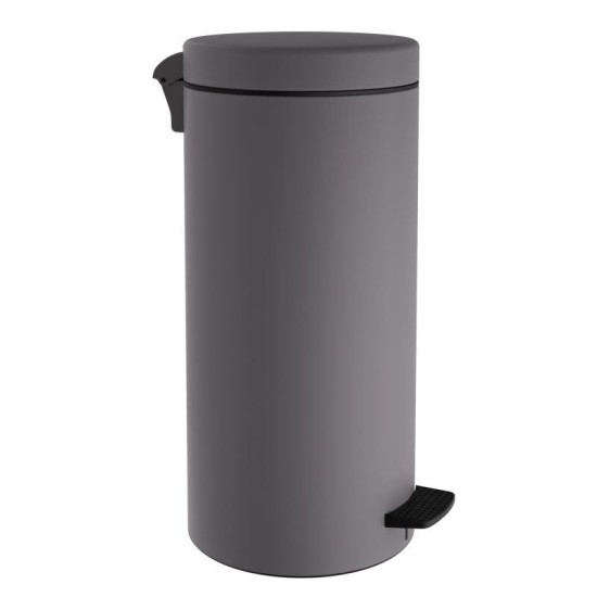 Κάδος Απορριμάτων Soft Close 18-310-163 Matt Concrete Grey 20 Lit Pam Co (Ø25 x H55 cm) 1Τεμ