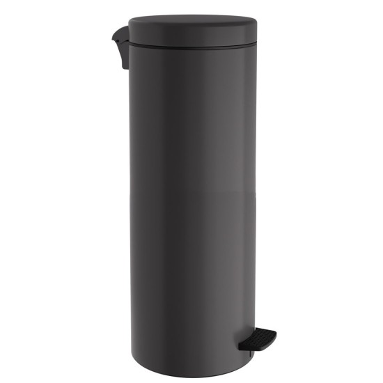 Χαρτοδοχείο - Κάδος Απορριμάτων 2565-113 Matt Anthracite Soft Close 30 Lit Pam Co (Ø25 x H65 cm) 1Τεμ