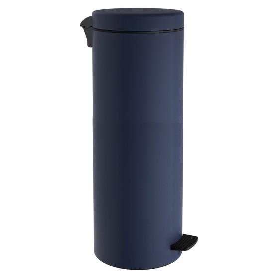 Χαρτοδοχείο - Κάδος Απορριμάτων 2565-203 Matt Navy Blue Soft Close 30 Lit Pam Co (Ø25 x H65 cm) 1Τεμ