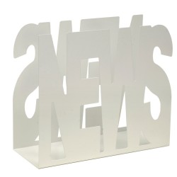 Εφημεριδοθήκη 26-033 Matt White Pam Co (37x16x31) 1Τεμ