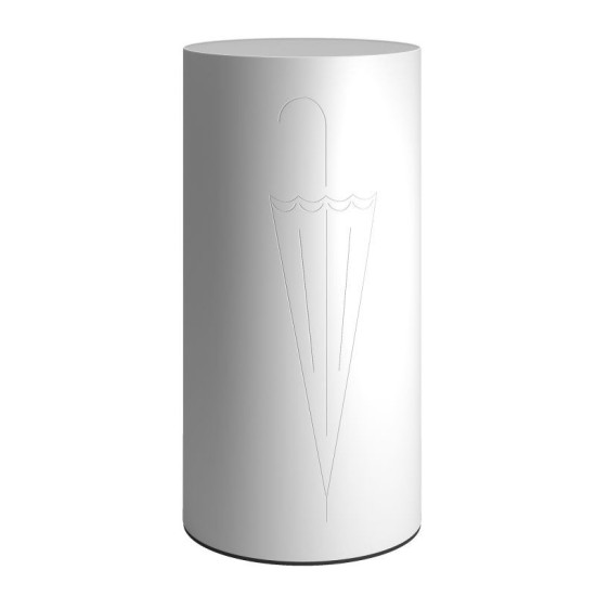 Ομπρελοθήκη 28-033 Matt White Pam Co (Ø25 x H50 cm) 1Τεμ