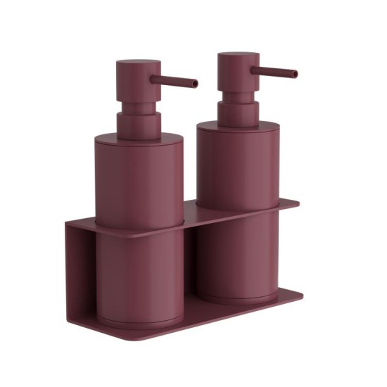 Dispenser Επιτοίχιο Διπλό Επαγγελματικό 83-153 Matt Bordeaux Pam Co (W17 x D7 x H19 cm) 1Τεμ Dispenser Επιτοίχιο Διπλό Επαγγελματικό 83-153 Matt Bordeaux Pam Co (W17 x D7 x H19 cm) 1Τεμ