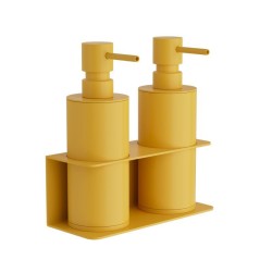 Dispenser Επιτοίχιο Διπλό Επαγγελματικό 83-603 Matt Yellow Pam Co (W17 x D7 x H19 cm) 1Τεμ