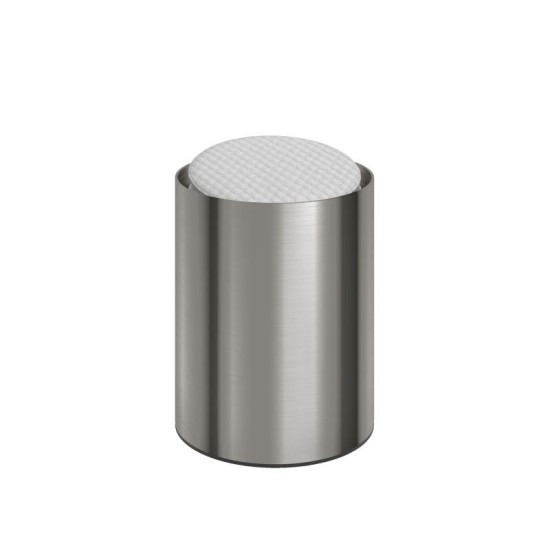 Θήκη Για Βαμβάκι 93-011 Matt Inox Pam Co (Ø8 x H10 cm) 1Τεμ