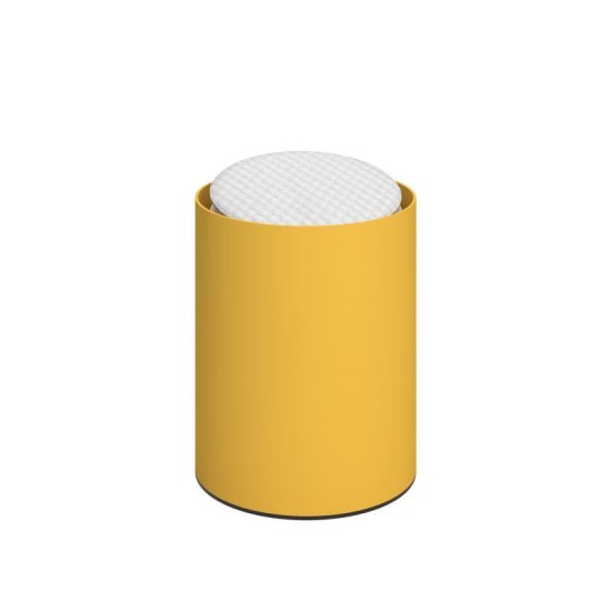 Θήκη Για Βαμβάκι 93-603 Matt Yellow Pam Co (Ø8 x H10 cm) 1Τεμ