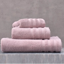 Πετσέτες Σετ Bath Lagoon Ροζ Cotton Rythmos 3Τεμ