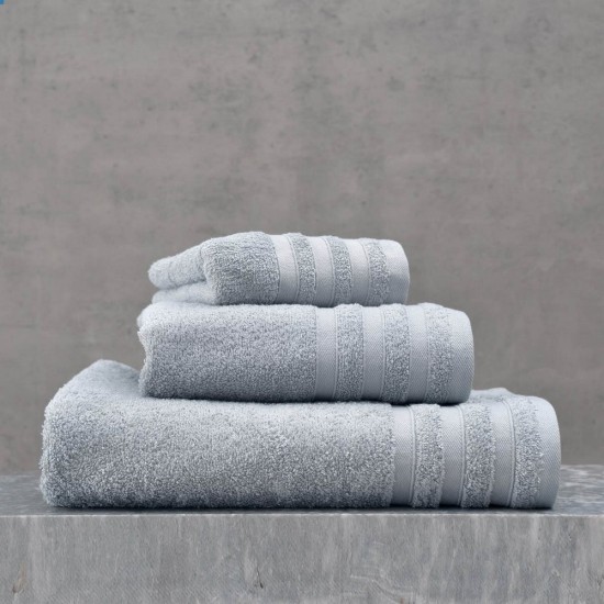 Πετσέτα Προσώπου Bath Lagoon Light Grey Cotton Rythmos (50x90) 1Τεμ Πετσέτα Προσώπου Bath Lagoon Light Grey Cotton Rythmos (50x90) 1Τεμ