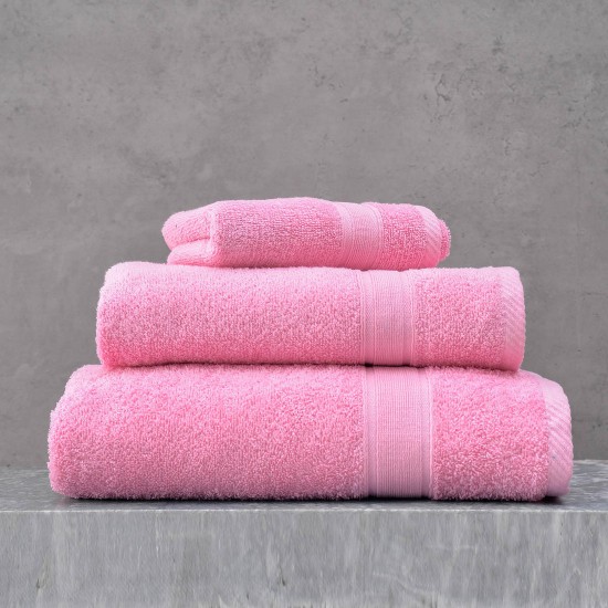 Πετσέτες Σετ Bath Illusion Pink Cotton Rythmos 3Τεμ Πετσέτες Σετ Bath Illusion Pink Cotton Rythmos 3Τεμ