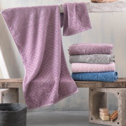 Πετσέτα Χεριών Bath Imani Pink Cotton Rythmos (30x50) 1Τεμ