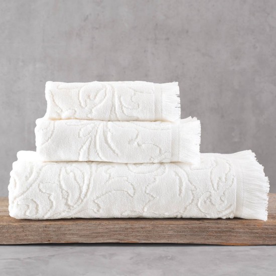 Πετσέτα Σώματος Bath Towel Sienna Ecru Jacquard Cotton Rythmos (70x140) 1Τεμ Πετσέτα Σώματος Bath Towel Sienna Ecru Jacquard Cotton Rythmos (70x140) 1Τεμ