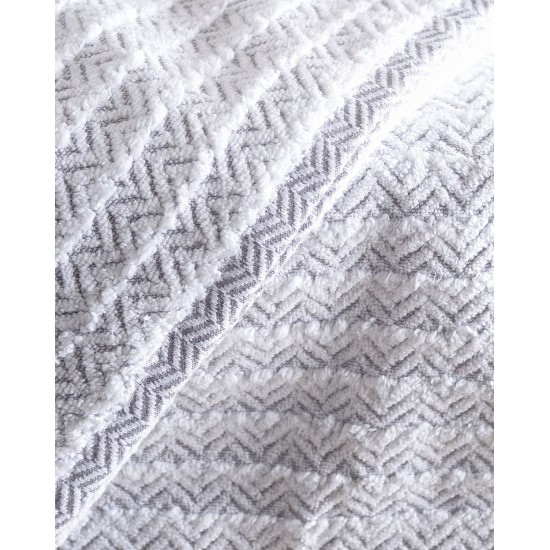 Πετσέτα Σώματος Bath Thiva White Cotton Rythmos (70x140) 1Τεμ Πετσέτα Σώματος Bath Thiva White Cotton Rythmos (70x140) 1Τεμ