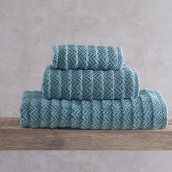 Πετσέτα Χεριών Bath Thiva Petrol Cotton Rythmos (30x50) 1Τεμ Πετσέτα Χεριών Bath Thiva Petrol Cotton Rythmos (30x50) 1Τεμ