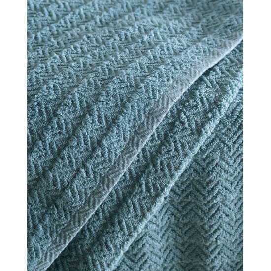 Πετσέτα Σώματος Bath Thiva Petrol Cotton Rythmos (70x140) 1Τεμ Πετσέτα Σώματος Bath Thiva Petrol Cotton Rythmos (70x140) 1Τεμ