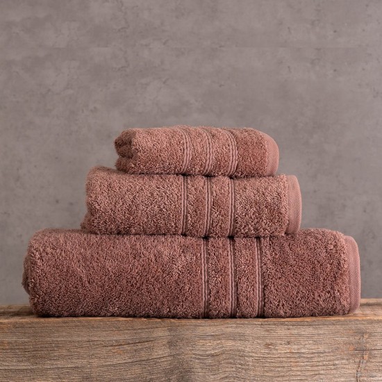 Πετσέτα Προσώπου Bath Aria Mocha Cottton Rythmos (50x90) 1Τεμ