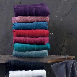 Πετσέτα Προσώπου Bath Laura Red Cotton Rythmos (50x90) 1Τεμ Πετσέτα Προσώπου Bath Laura Red Cotton Rythmos (50x90) 1Τεμ