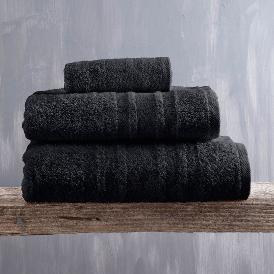 Πετσέτα Μπάνιου Bath Laura Black Cotton Rythmos (100x150) 1Τεμ