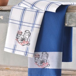 Πετσέτες Κουζίνας Σετ Kitchen Morn Cotton Rythmos (45x70) 2Τεμ