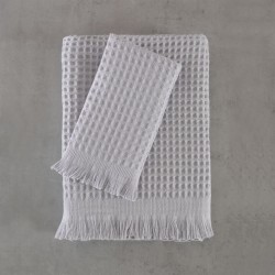 Πετσέτες Σετ Bath Coralie Grey Cotton Rythmos 2Τεμ
