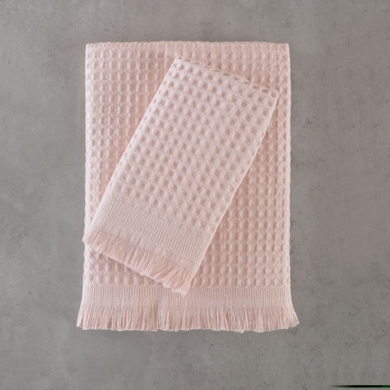 Πετσέτες Σετ Bath Coralie Salmon Cotton Rythmos 2Τεμ