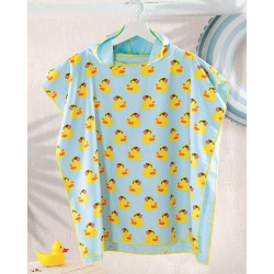 Poncho Παιδικό Θαλάσσης Beach Towels Duck Pink Micro Rythmos (60x60) 1Τεμ