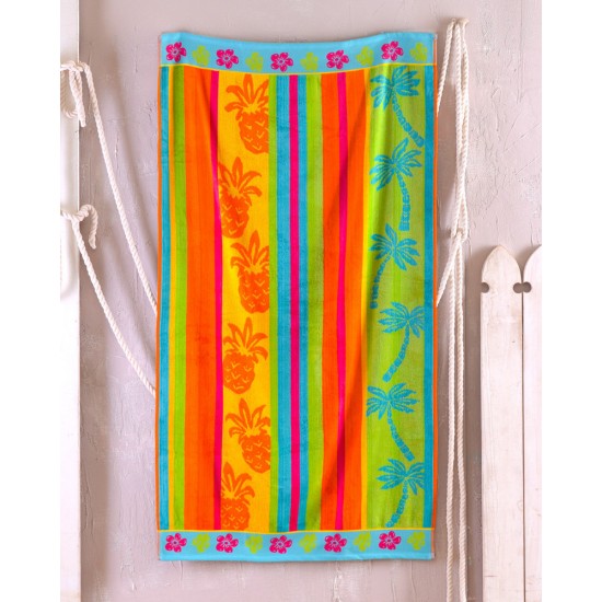 Πετσέτα Θαλάσσης Beach Towels Pina Colada Velour Cotton Rythmos (86x160) 1Τεμ Πετσέτα Θαλάσσης Beach Towels Pina Colada Velour Cotton Rythmos (86x160) 1Τεμ