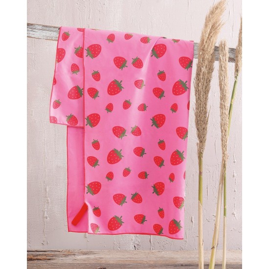 Πετσέτα Θαλάσσης Beach Towels Strawberry Fields Microfiber Rythmos (90x160) 1Τεμ