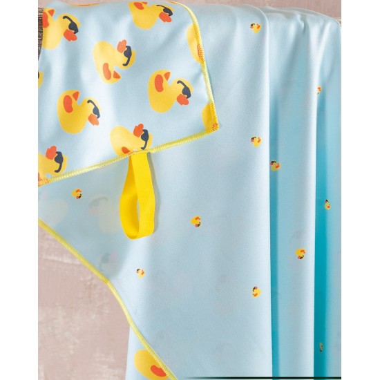 Πετσέτα Θαλάσσης Παιδική Beach Towels Duck Aqua Micro Rythmos (90x160) 1Τεμ