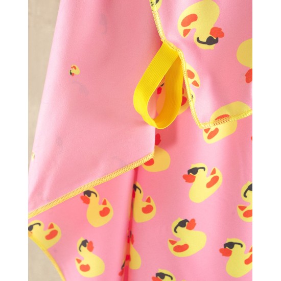 Πετσέτα Θαλάσσης Παιδική Beach Towels Duck Pink Micro Rythmos (90x160) 1Τεμ