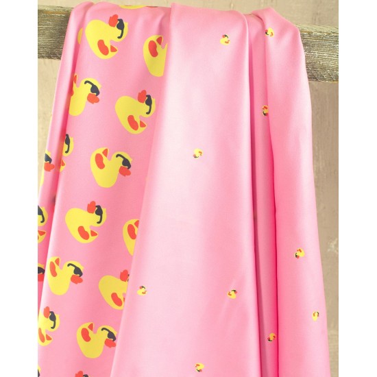 Πετσέτα Θαλάσσης Παιδική Beach Towels Duck Pink Micro Rythmos (90x160) 1Τεμ