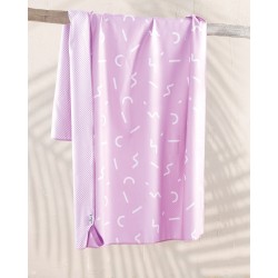 Πετσέτα Θαλάσσης Beach Towels Diffuse Mauve Micro Rythmos (90x160) 1Τεμ