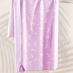 Πετσέτα Θαλάσσης Beach Towels Diffuse Mauve Micro Rythmos (90x160) 1Τεμ