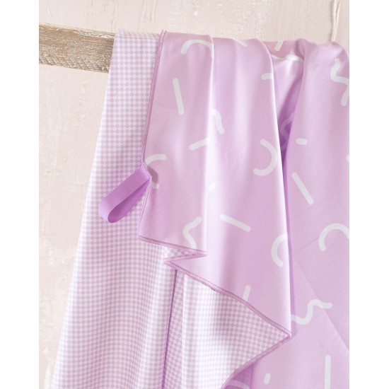 Πετσέτα Θαλάσσης Beach Towels Diffuse Mauve Micro Rythmos (90x160) 1Τεμ