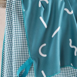 Πετσέτα Θαλάσσης Beach Towels Diffuse Petrol Micro Rythmos (90x160) 1Τεμ