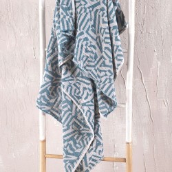 Πετσέτα Παρεό Beach Towels Azzuro Blue Cotton Rythmos (100x200) 1Τεμ