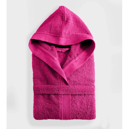 Μπουρνούζι Mε Κουκούλα Bath Amadeus Fuchsia Cotton Rythmos 1Τεμ